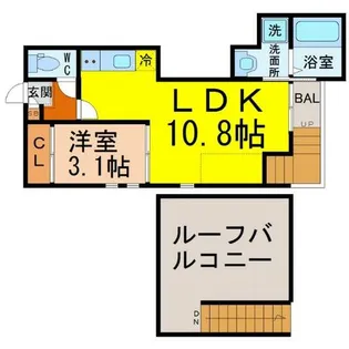 GRANDTIC神宮南【2階】の間取り