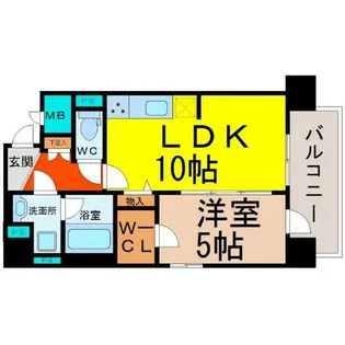 クリスタル丸の内【8階】の間取り