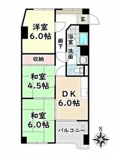 愛知県名古屋市瑞穂区中根町2丁目【マンション】の間取り