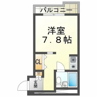 学が丘カレッジハイツ【7階】の間取り