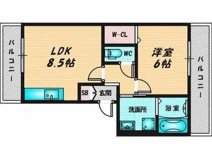 グランシャリオSG【1階】の間取り