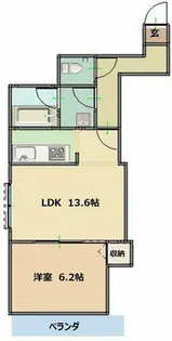 スプレンドール畑江【6階】の間取り