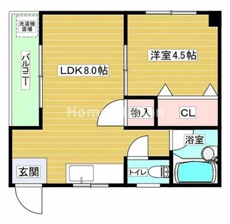 大阪府大阪市福島区玉川2丁目【マンション】の間取り