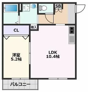 Cedar Hall Yamada One【3階】の間取り