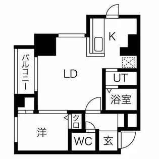 Eビルド【8階】の間取り