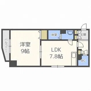 ジュマ旭ケ丘【7階】の間取り
