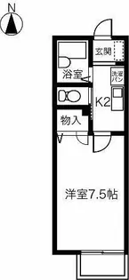 エステートA【102号室】の間取り