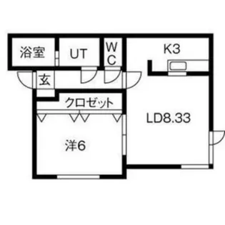 サニープレイスⅠ【2階】の間取り