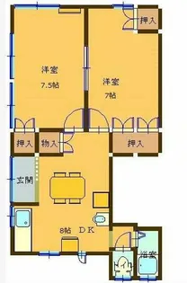 シャトレコートⅡ【10A号室】の間取り