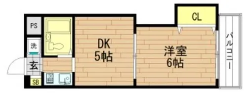 レナジア舎利寺(旧メゾンドラぺ)【1階】の間取り