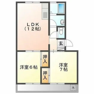 ハイツ明和 B棟【4階】の間取り