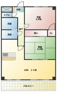 グローリアス21【103号室】の間取り