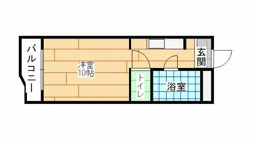 レジデンス馬借【3階】の間取り