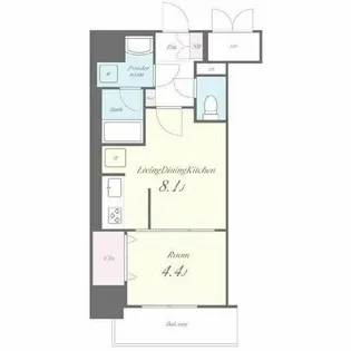 ロータス・ガーデン城南【3階】の間取り