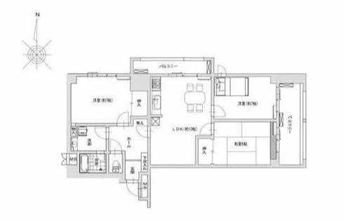シーアイマンション南大津【10階】の間取り
