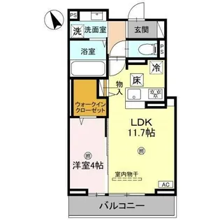 D-PLACE町坪【3階】の間取り