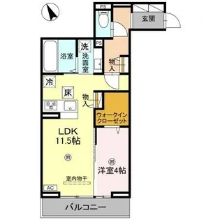 D-PLACE町坪【3階】の間取り