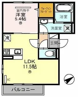 D-room 明石オーシャンビューハイツ【2階】の間取り