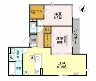 D-room沢野南【2階】の間取り