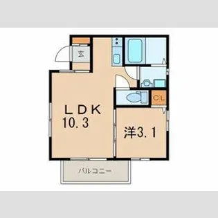ESPECIAL明石【1階】の間取り