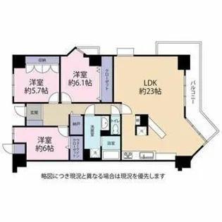 ネクステージ西神中央B棟【6階】の間取り