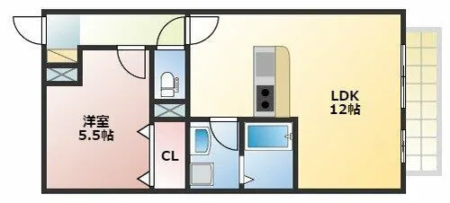 エスペランサ二見【2階】の間取り