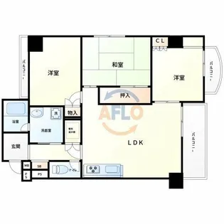 藤和新町コープ【4階】の間取り
