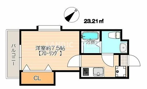 リテラ井尻【3階】の間取り