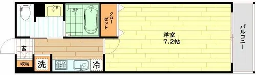 アドバンス大阪城東ブロード【7階】の間取り