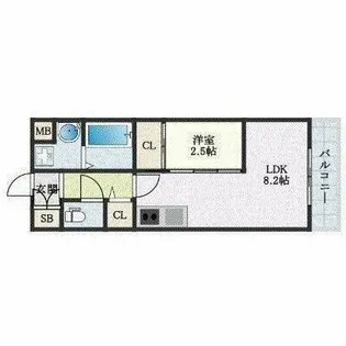PHOENIX千早【5階】の間取り