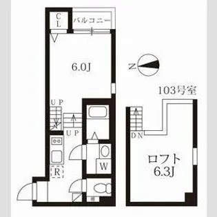 ブランテール【1階】の間取り
