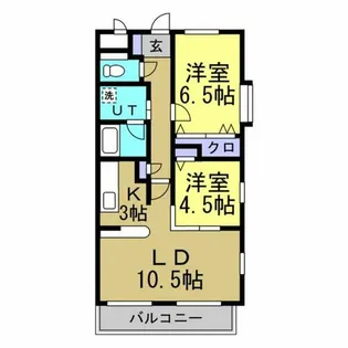 クリスタルスクエア【2階】の間取り