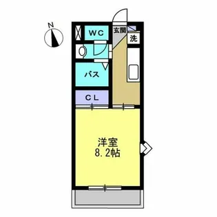 プリムヴェール【106号室】の間取り