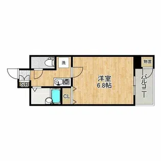 モンテ新大阪【10階】の間取り