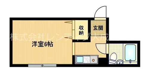 バイエル都島【4階】の間取り