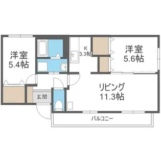 ピアジュ宮の森【3階】の間取り