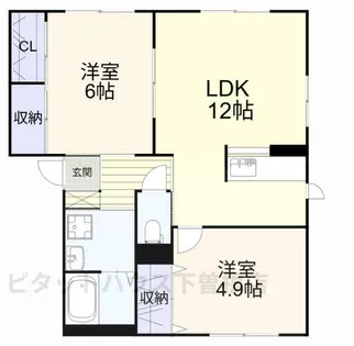 グラン・シャーメゾン【B102号室】の間取り
