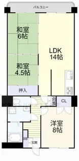 イマージュ安部山公園【305号室】の間取り