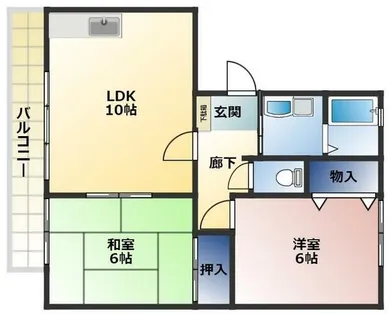 Mグリーンズ【302号室】の間取り