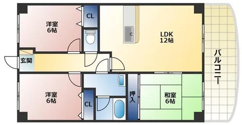 カサブランカフィールド【502号室】の間取り