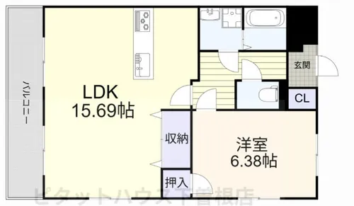 サンメイプル【201号室】の間取り