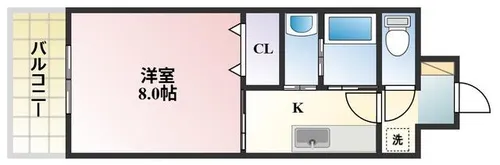 Hamiel下曽根【401号室】の間取り