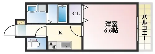 MDIミルファルコ下曽根駅前【305号室】の間取り