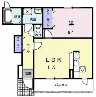 昴 A【1階】の間取り