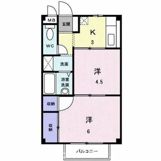 リバーサイドシティ【2階】の間取り