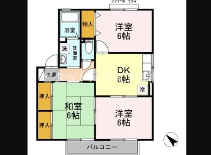 セジュールK A棟【202号室】の間取り