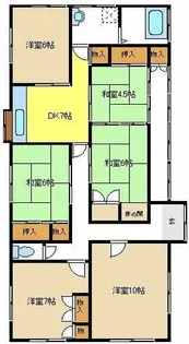 愛知県名古屋市天白区海老山町【一戸建】の間取り