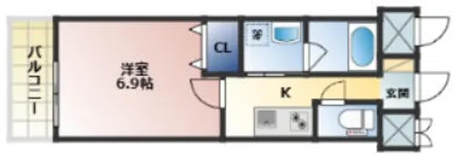 Rita-I【305号室】の間取り