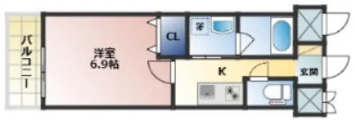 Rita-I【305号室】の間取り