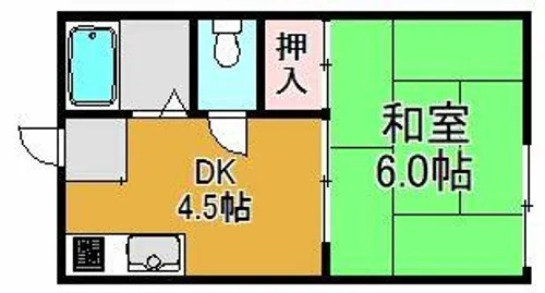 コーポ島町【1階】の間取り